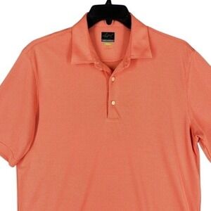 Greg Norman Golf Polo Performance Rugby Microfiber Play Dri Wicking Shirt Mens L